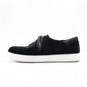Alegria Poly Black Velvet Lightweight Slip Resistant Sneakers - Women's 7/EU 37